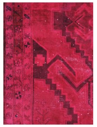 Röda Persien Vintage Matta  333 x 138 cm