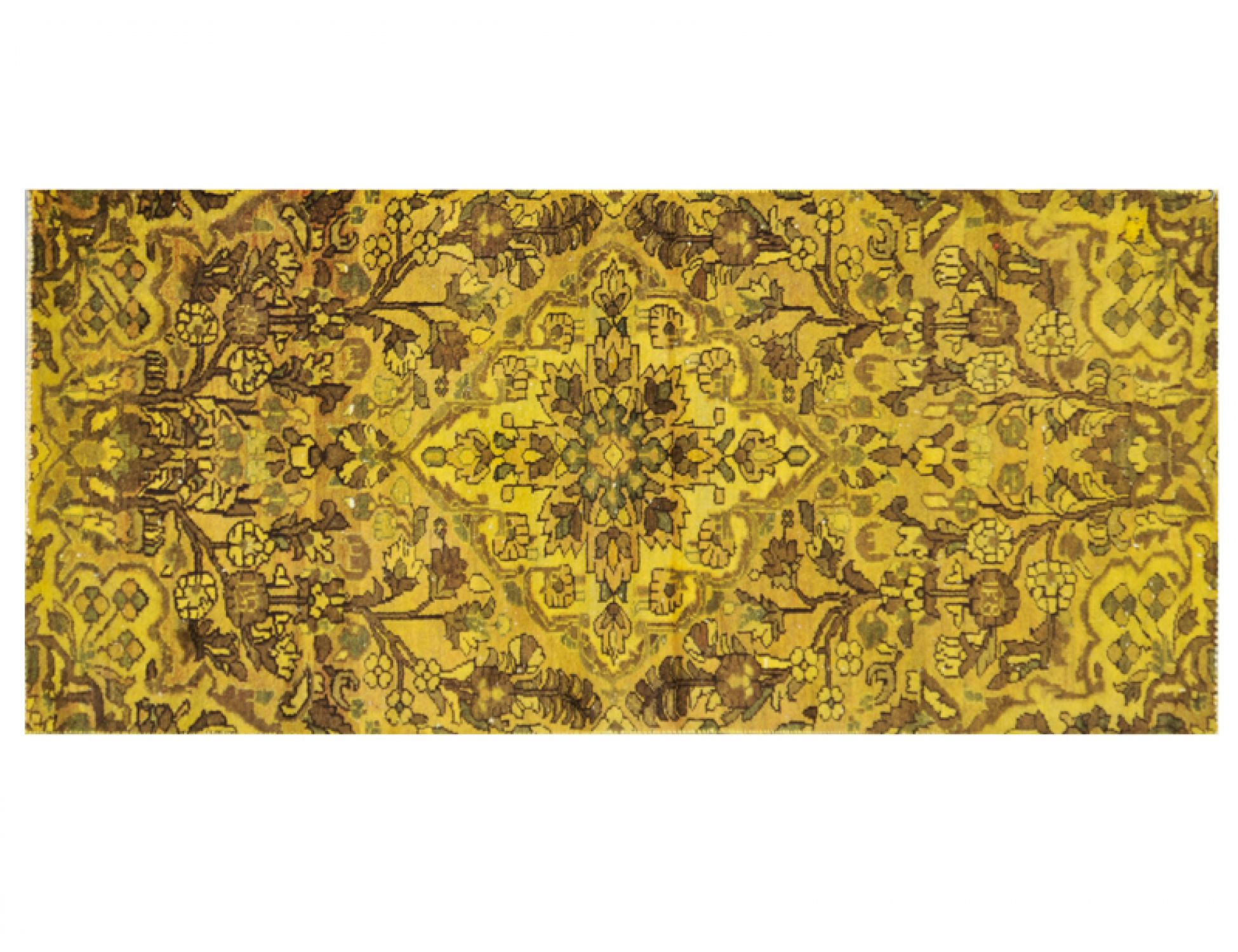 Tappeto Vintage  giallo <br/>166 x 75 cm