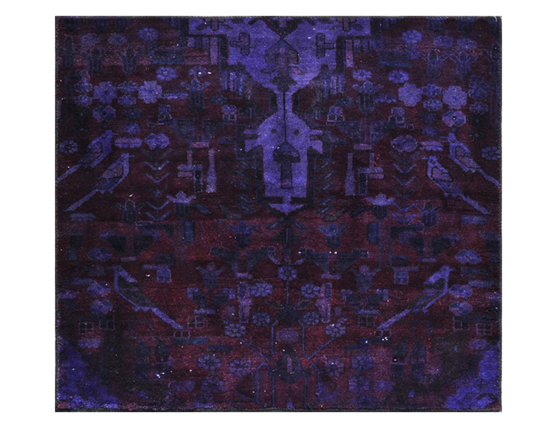Tappeto Vintage  viola <br/>128 x 115 cm