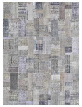 Alfombra patchwork 399 x 303 gris