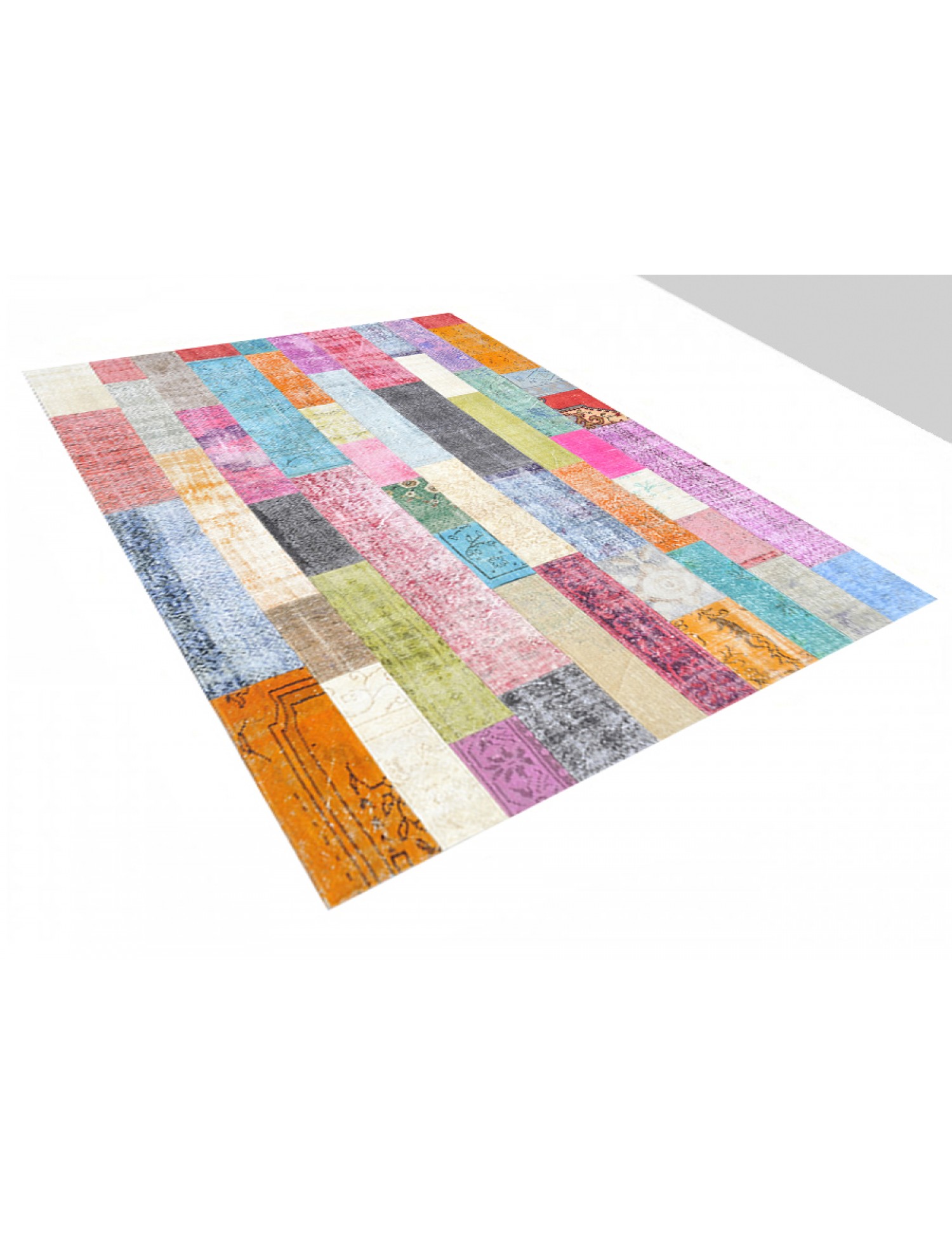 Tappeto Patchwork  multicolore <br/>301 x 203 cm
