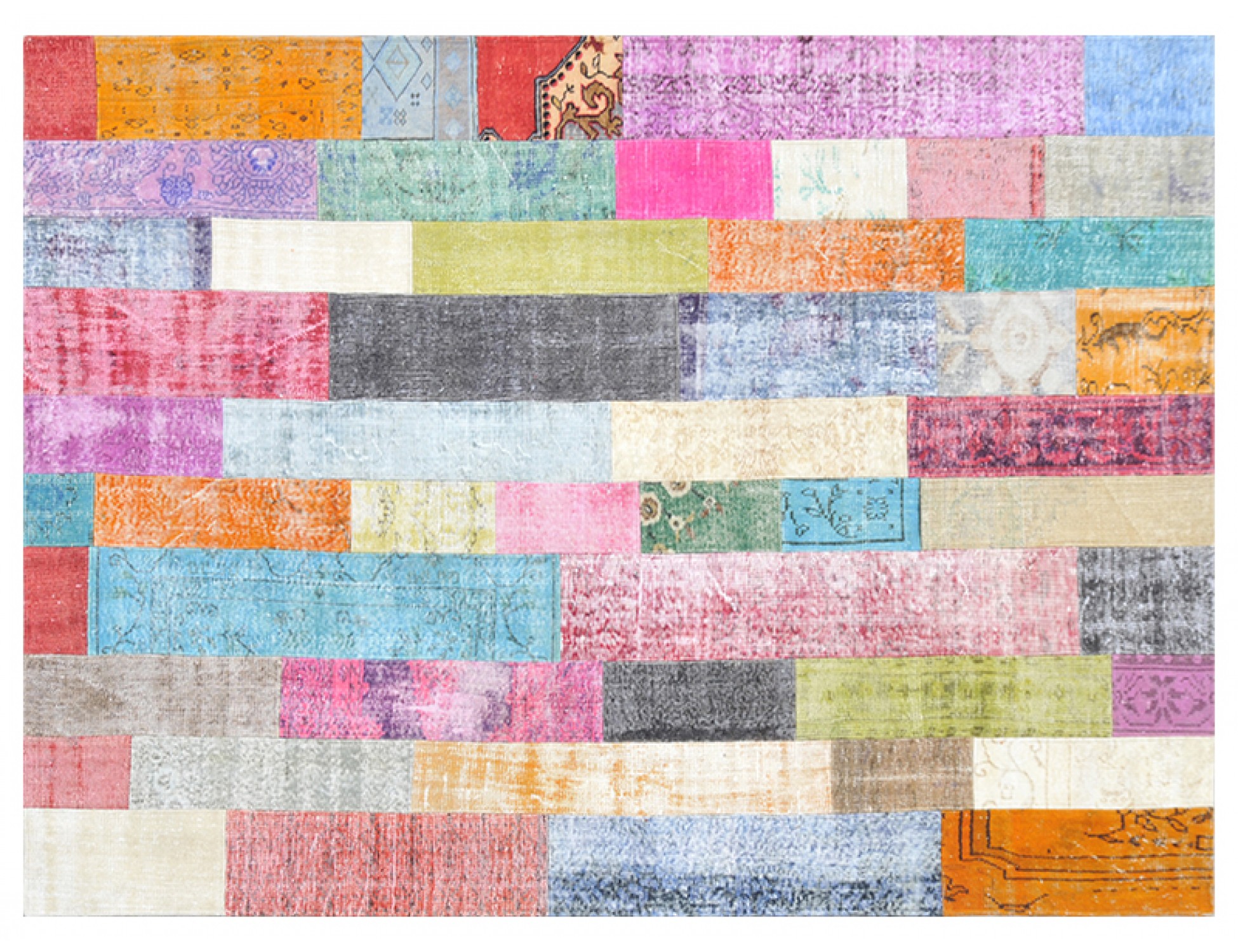 Tappeto Patchwork  multicolore <br/>301 x 203 cm