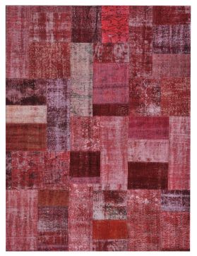 Patchwork Carpet 244 X 170 punainen