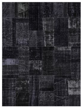 Patchwork Carpet 239 X 170 musta