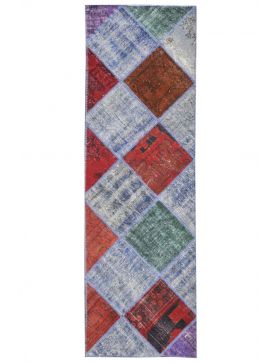 Patchwork Carpet 257 X 85 monivärinen
