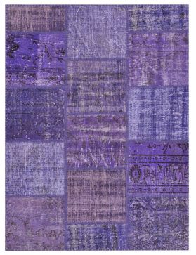 Patchwork Tapis 180 X 120 violet