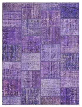 Patchwork Carpet 238 X 170 purple 