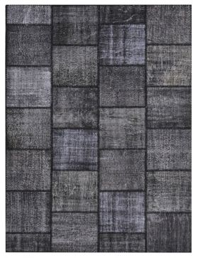 Patchwork Carpet 238 X 170 black