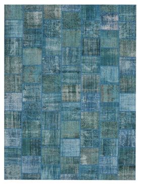 Patchwork Carpet 397 X 297 blue
