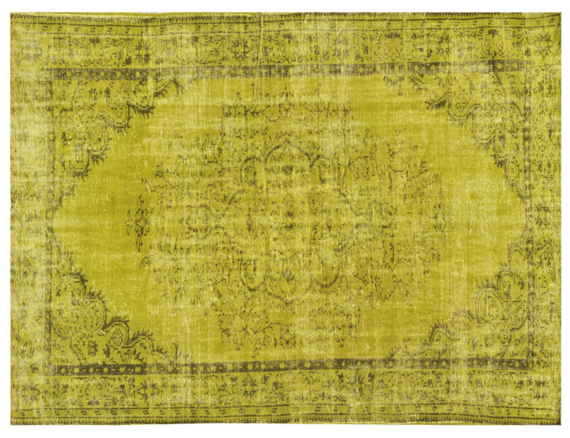 Vintage Tæppe  gul <br/>293 x 185 cm