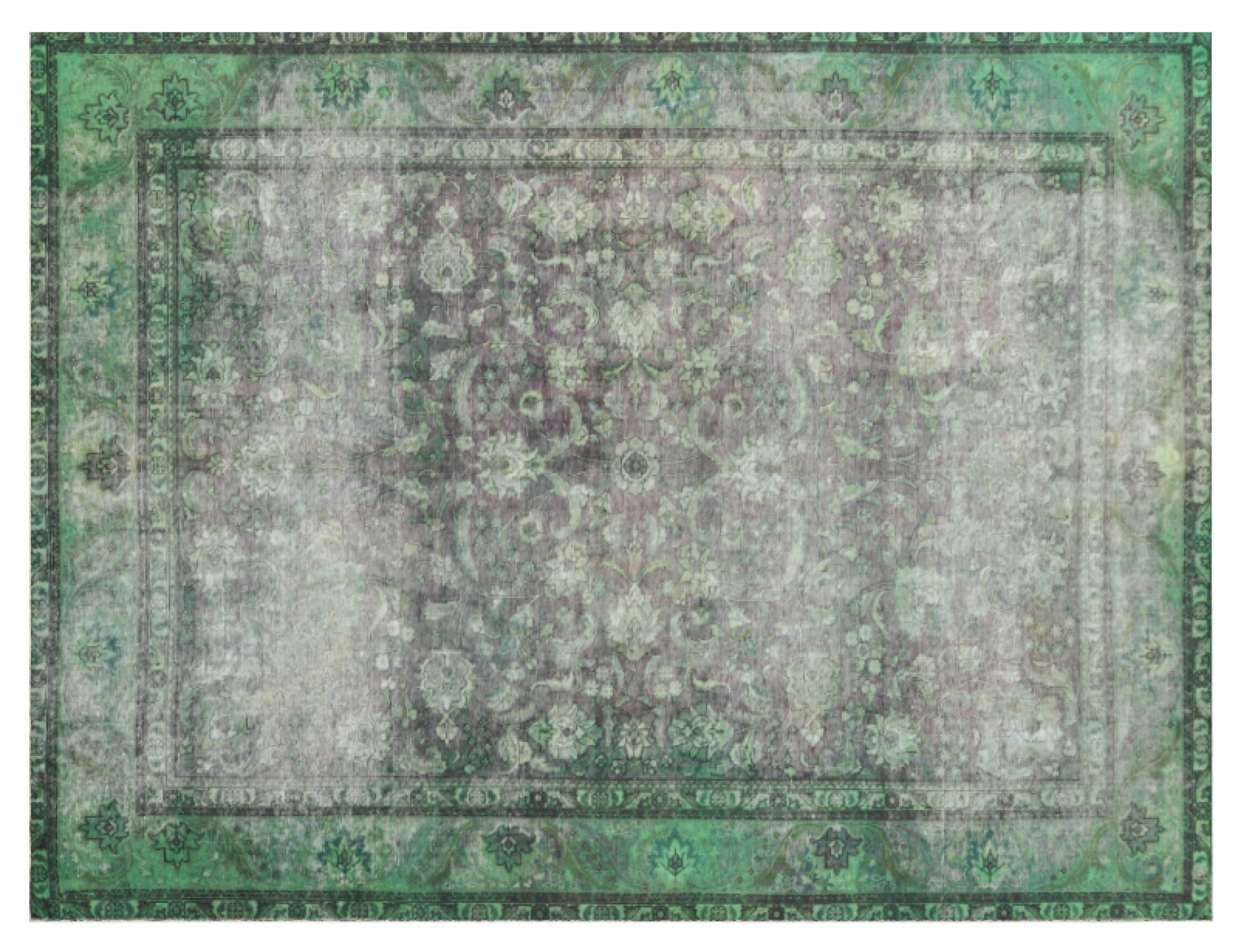 Vintage Carpet  green  <br/>336 x 226 cm