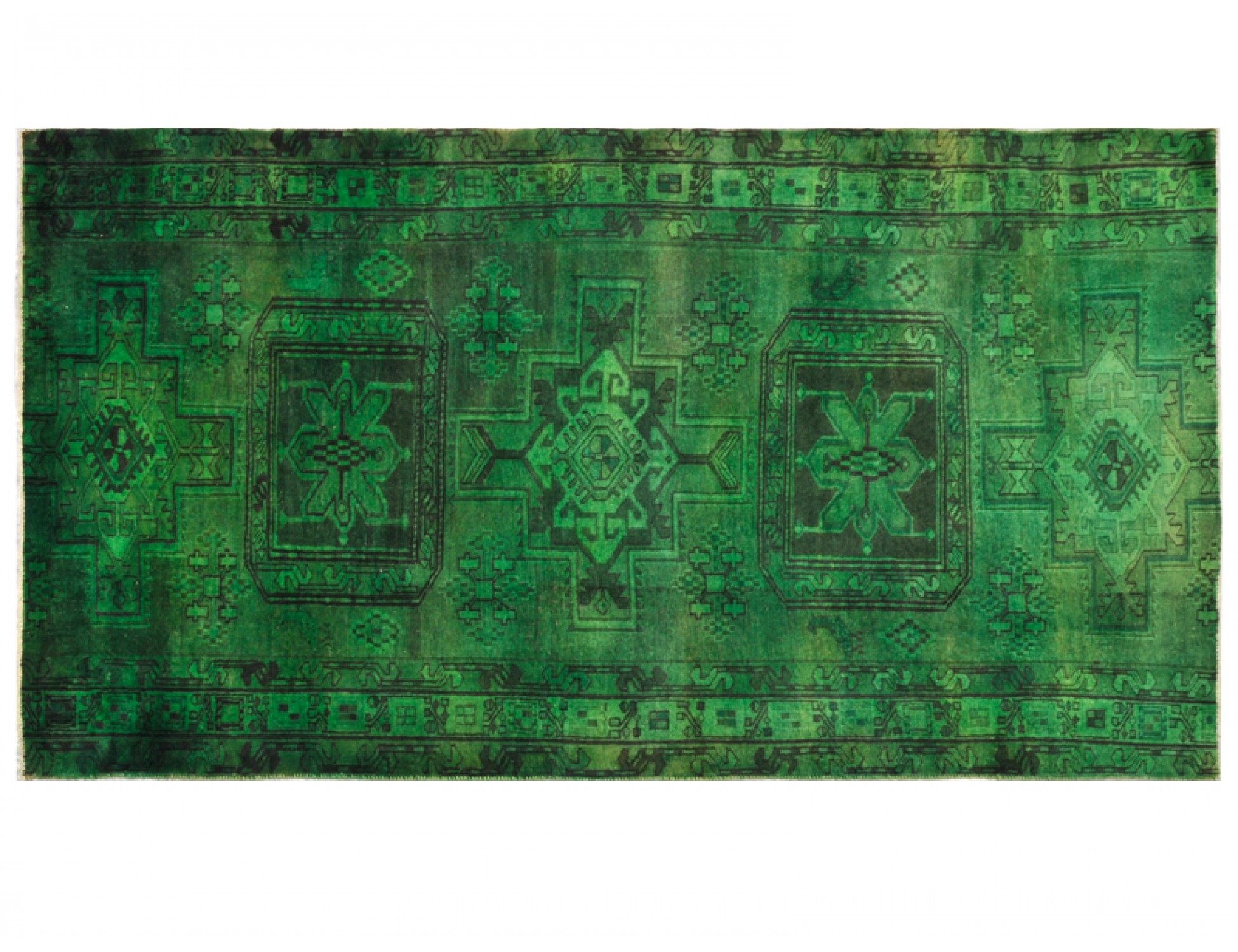 Tappeto Vintage  verde <br/>278 x 142 cm