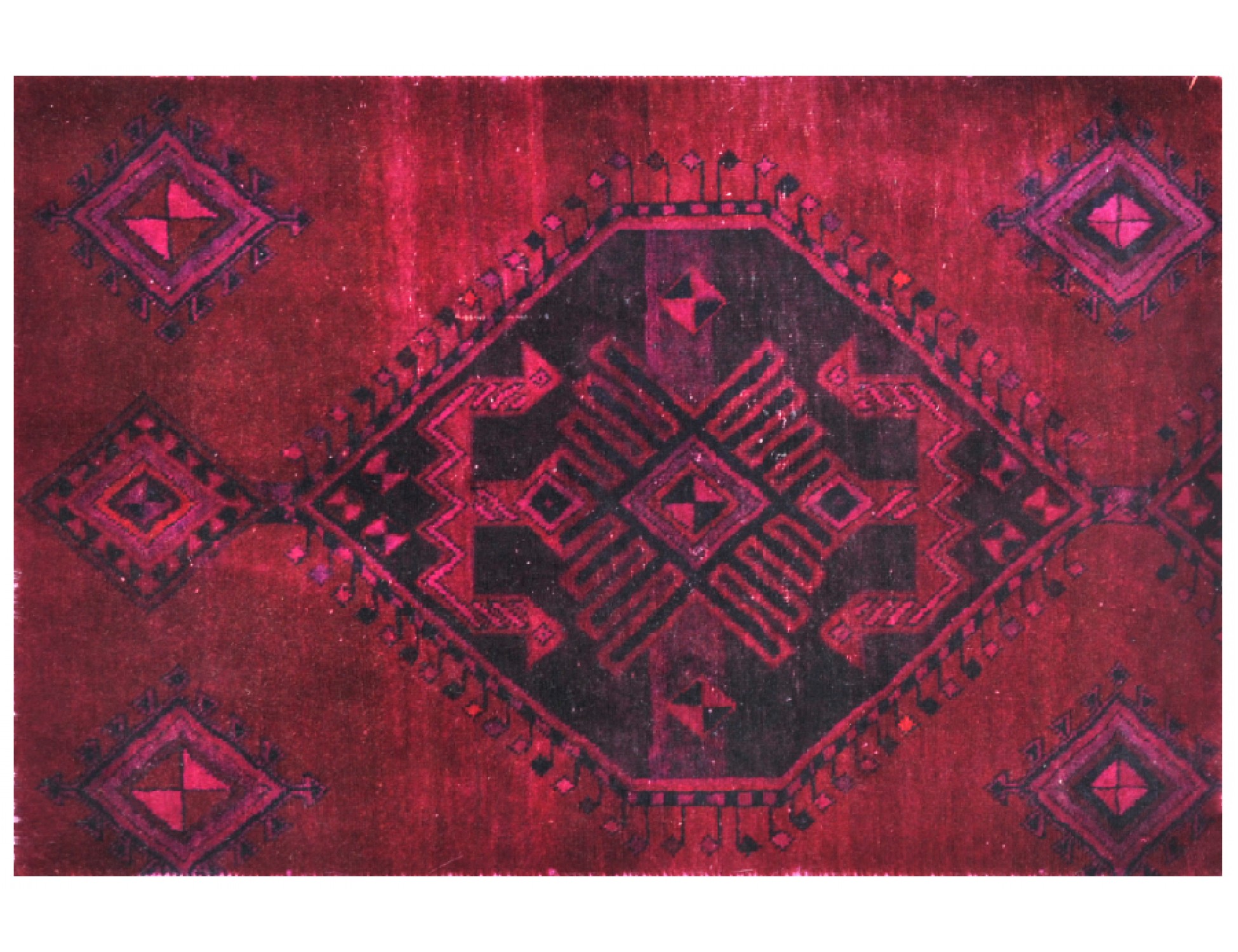 Tappeto Vintage  rosso <br/>99 x 75 cm