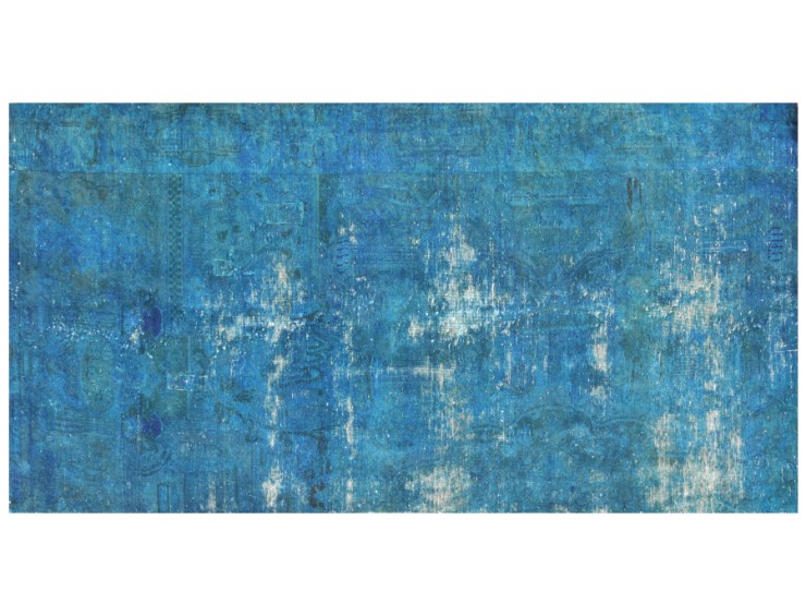Sininen Persia Vintage Carpet 219 x 114 cm