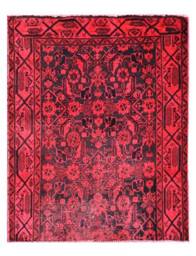 Vintage Tapis 99 X 105 rouge