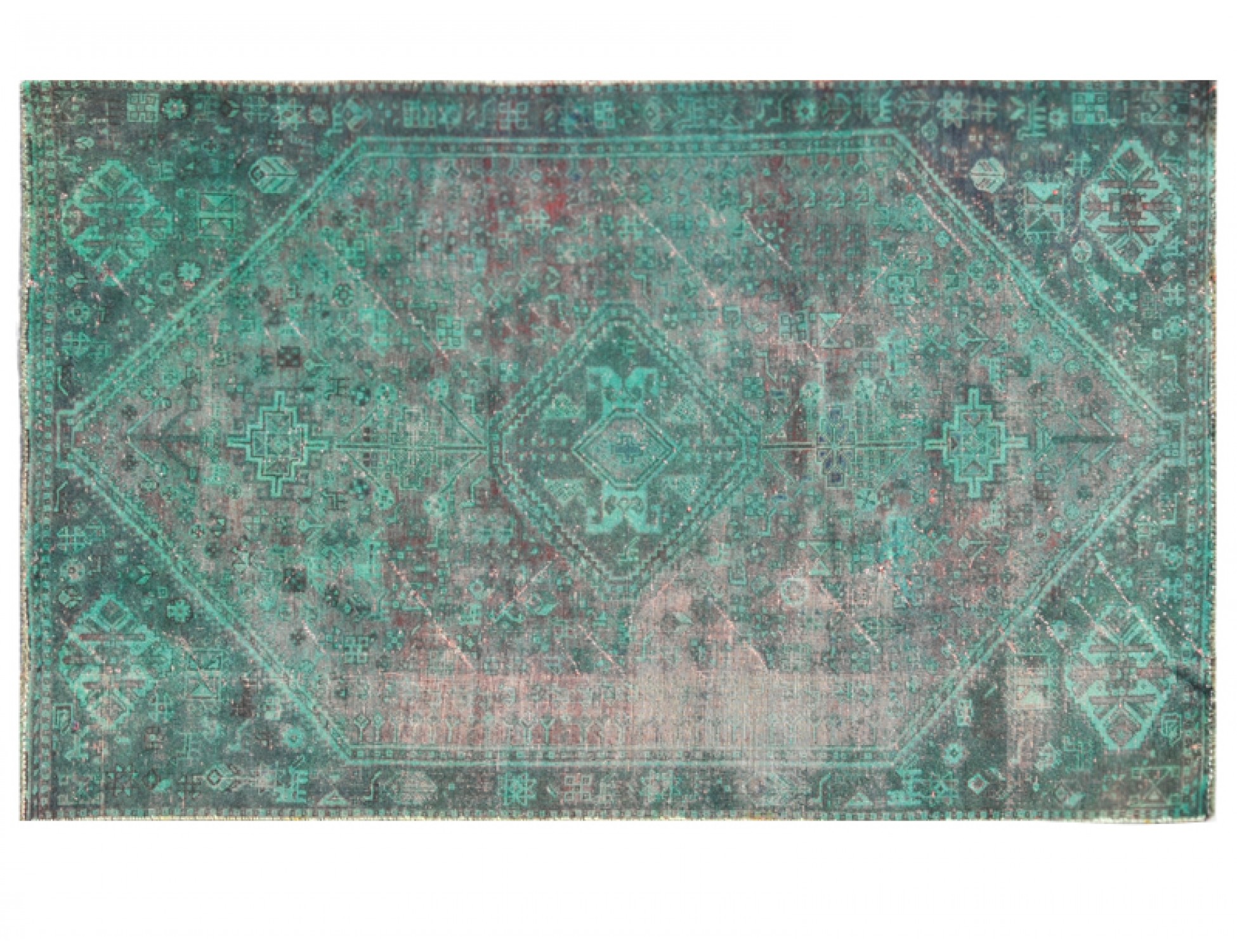 Tappeto Vintage  verde <br/>221 x 117 cm