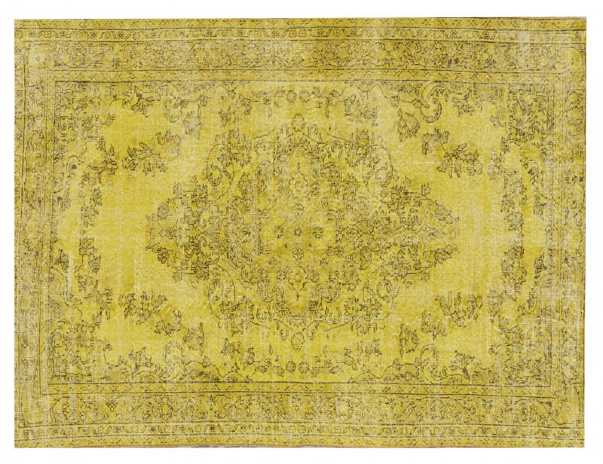 Tappeto Vintage  giallo <br/>268 x 173 cm