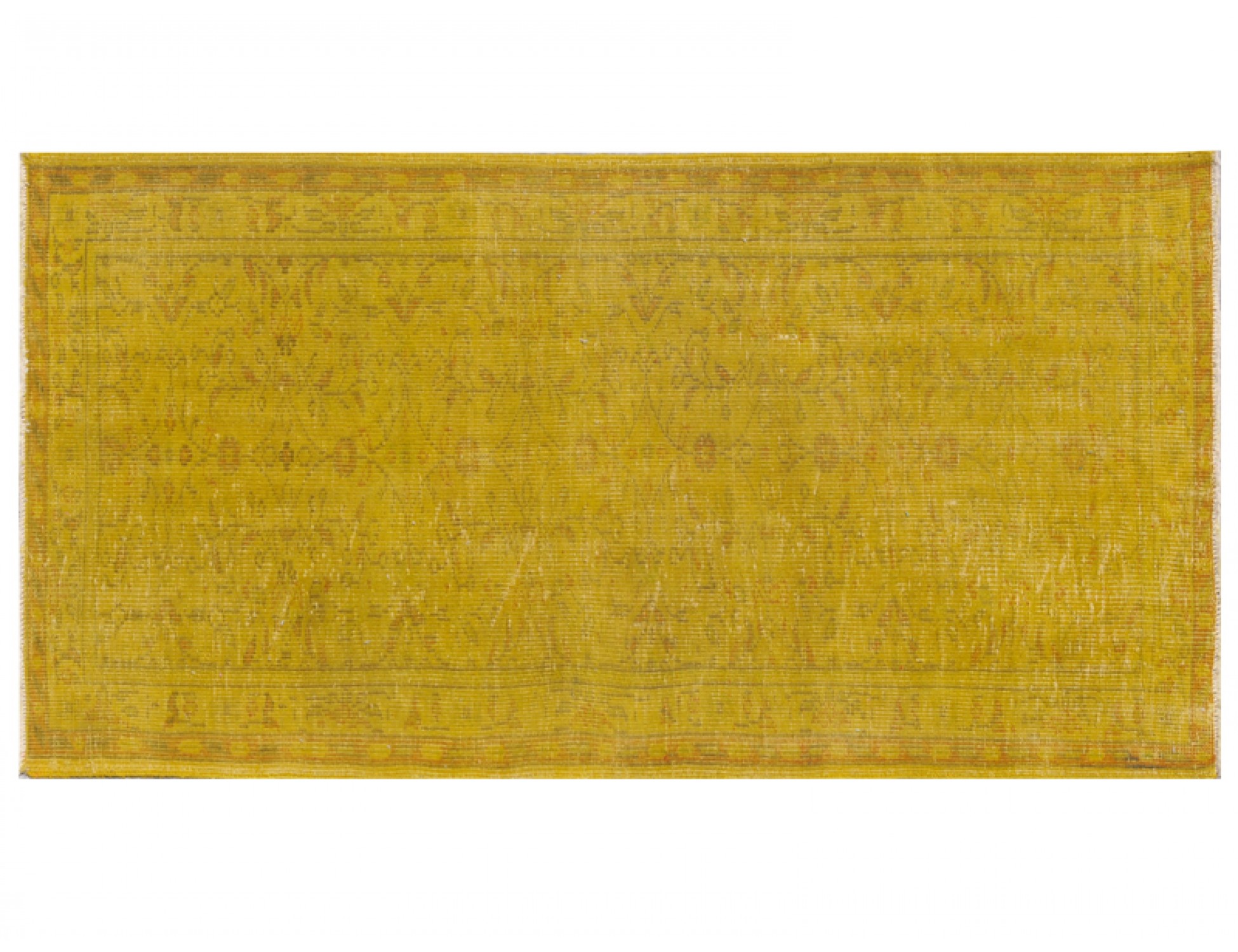 Tappeto Vintage  giallo <br/>200 x 96 cm