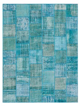 Patchwork Carpet 298 X 255 blue