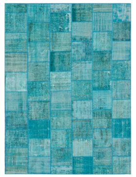 Patchwork Carpet 357 X 255 blue