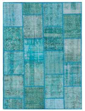 Patchwork Carpet 179 X 116 blue