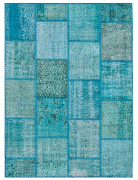 Patchwork Carpet 177 X 118 blue