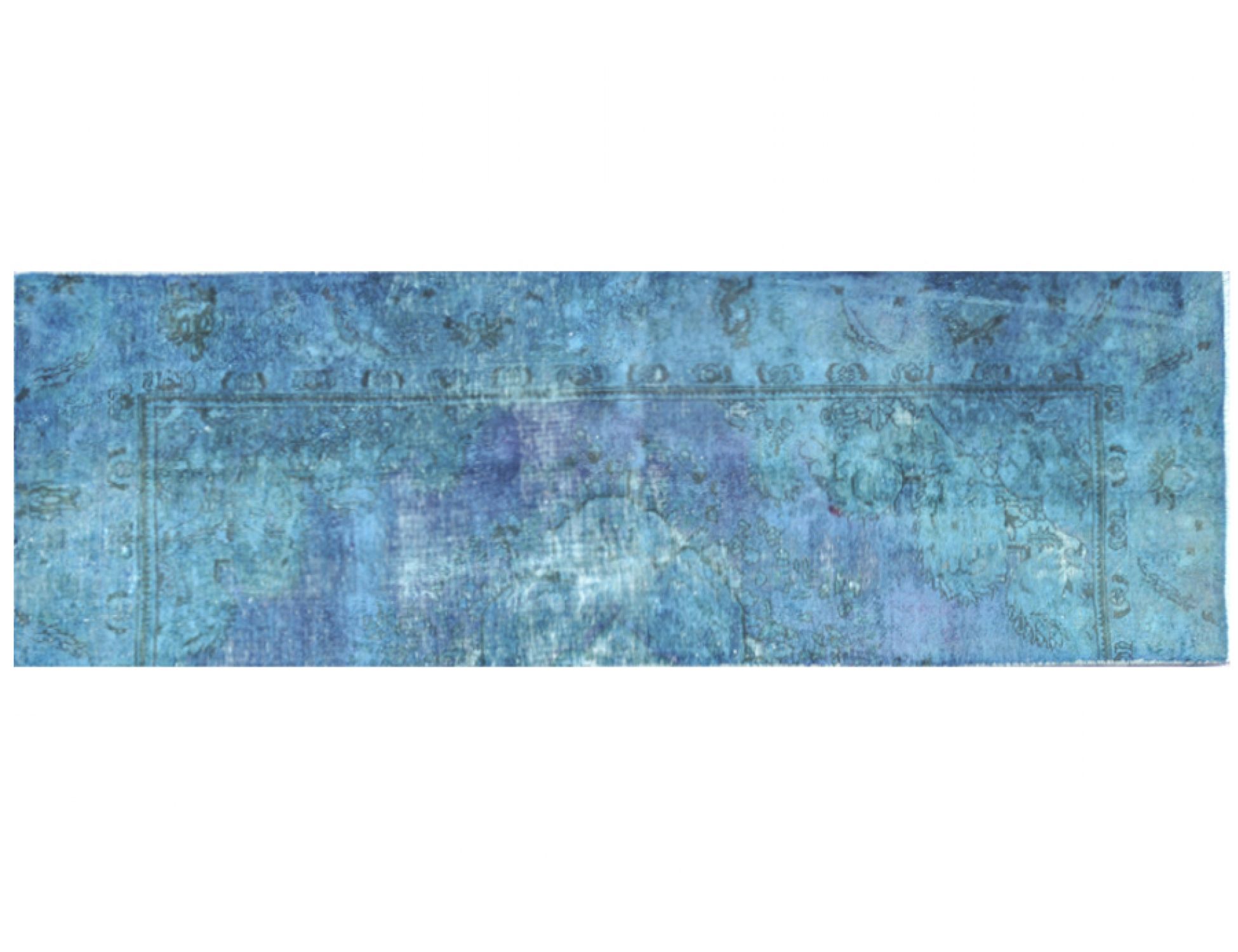 Alfombra vintage  azul <br/>232 x 76 cm