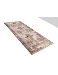 Marrone Persiano Tappeto Vintage 313 x 114 cm - view 2