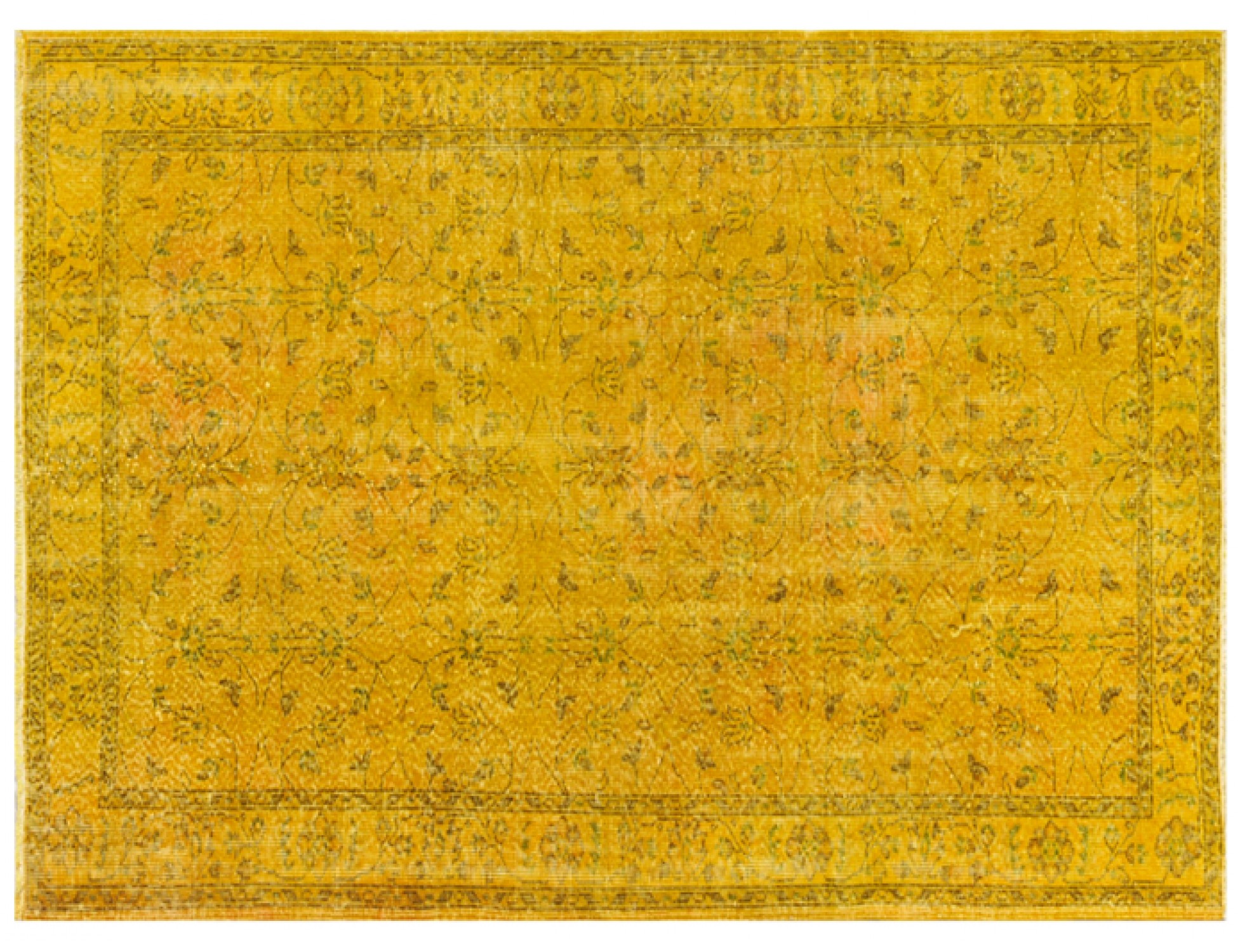 Vintage Carpet  yellow  <br/>243 x 137 cm