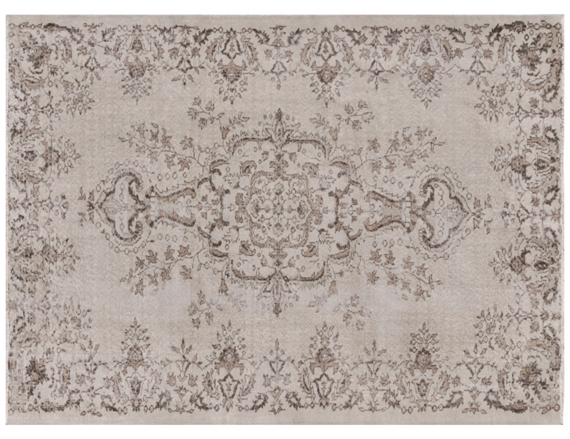 Alfombra vintage  verde <br/>281 x 174 cm