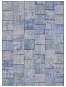 Alfombra patchwork 348 X 248 azul