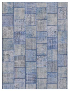 Patchwork Carpet   blue <br/>297 x 250 cm