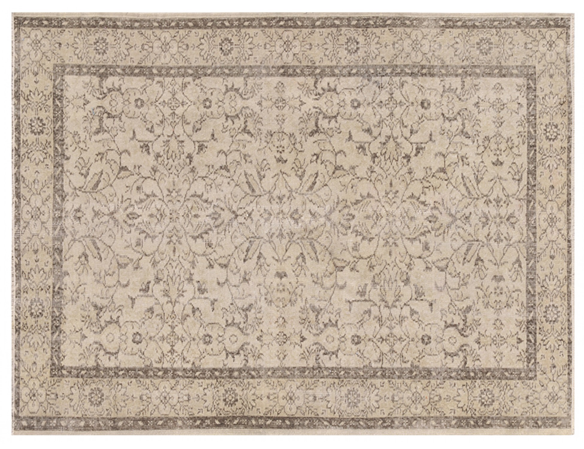 Alfombra vintage  beige <br/>247 x 142 cm