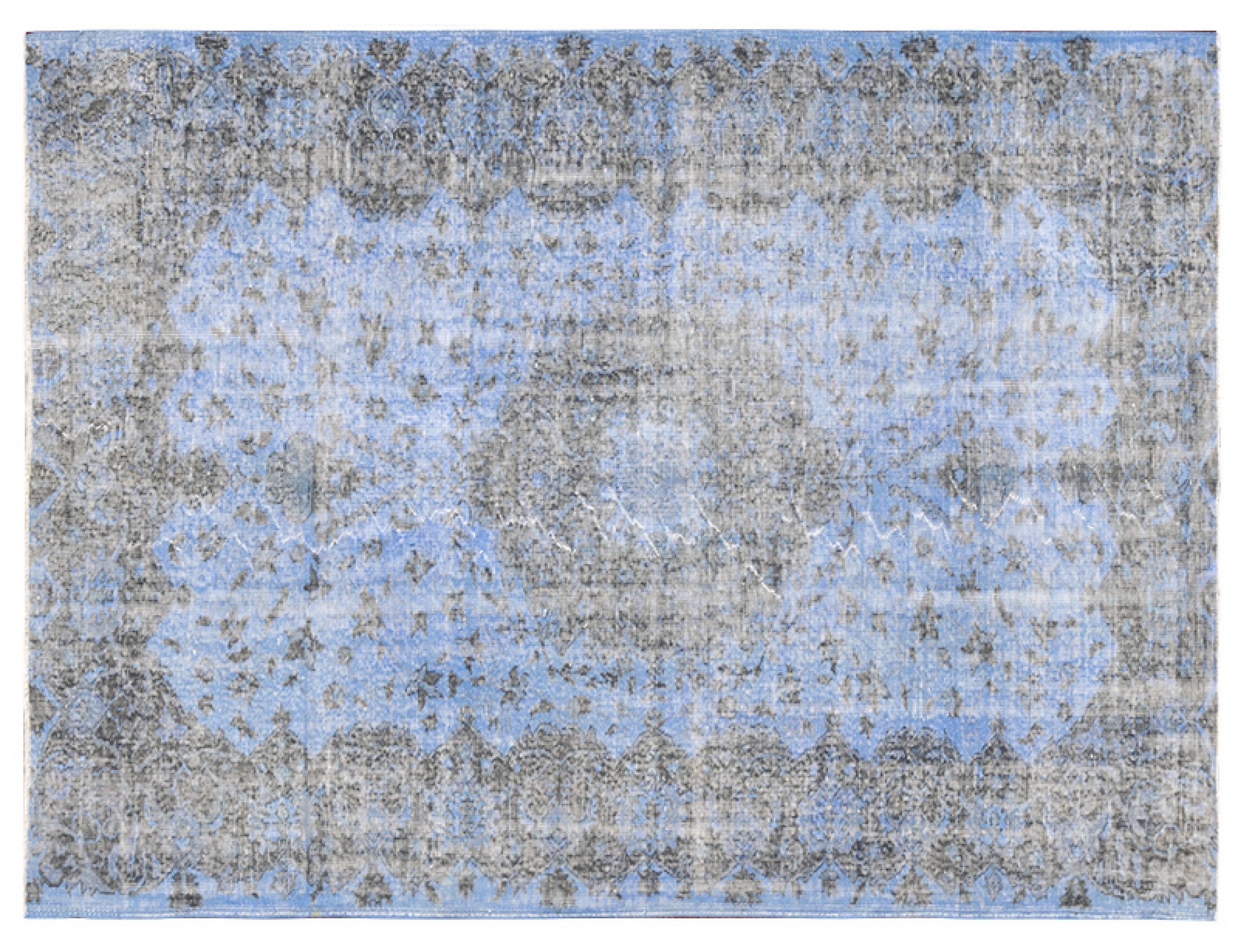 Alfombra vintage  azul <br/>255 x 168 cm