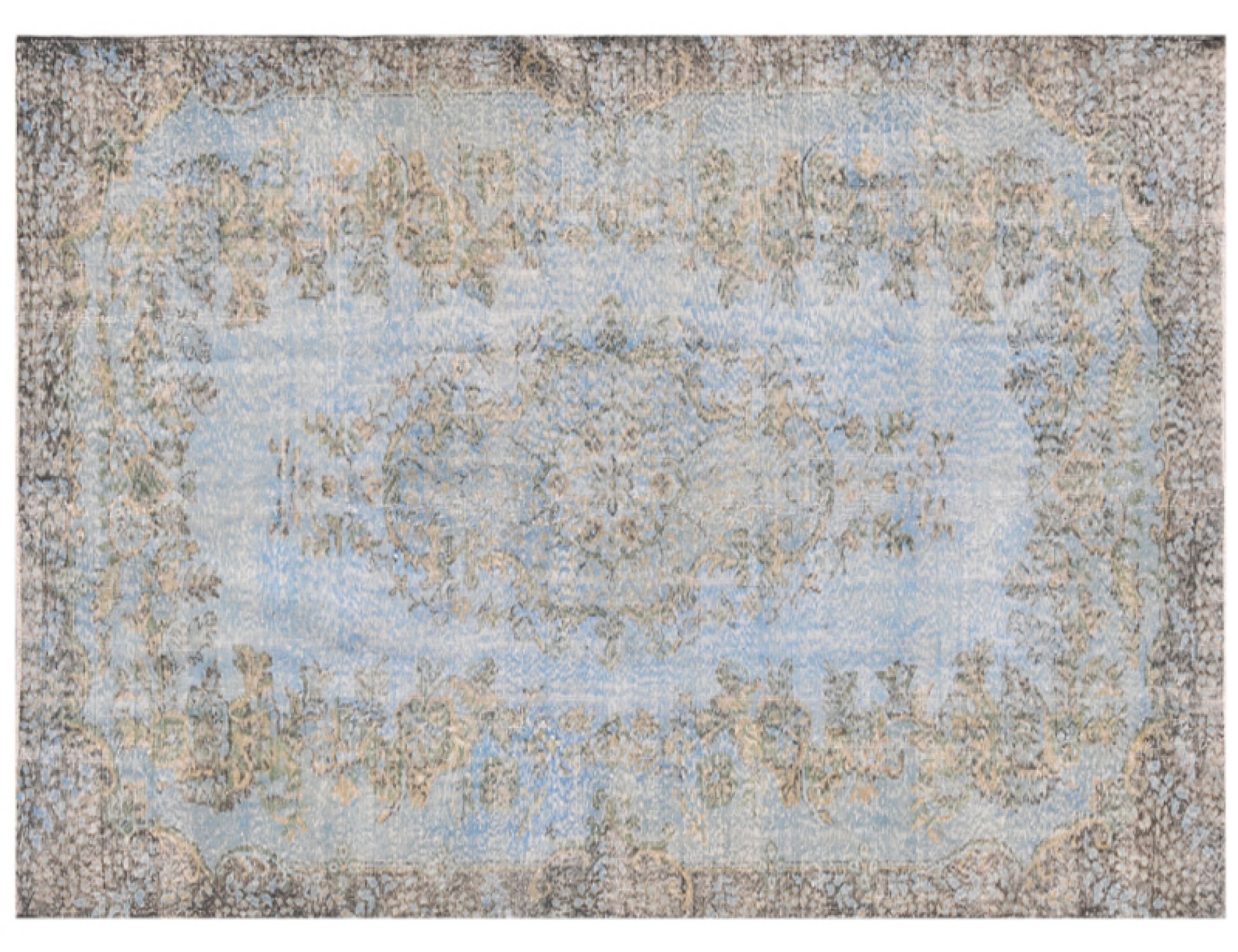Tappeto Vintage  blu <br/>287 x 184 cm