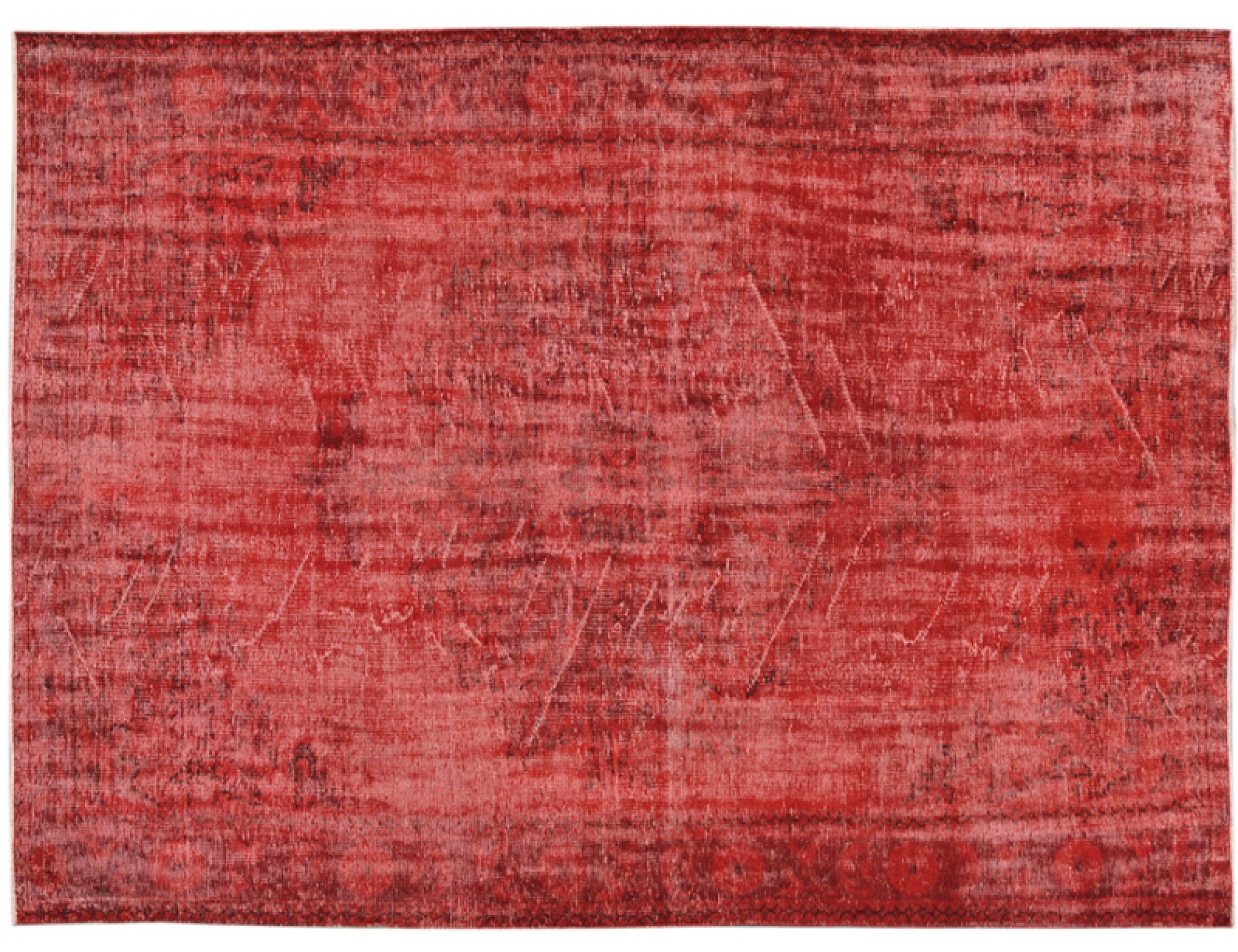 Alfombra vintage  rojo <br/>293 x 191 cm