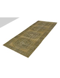 Amarillo Turquía Alfombra vintage 332 x 130 cm - view 3