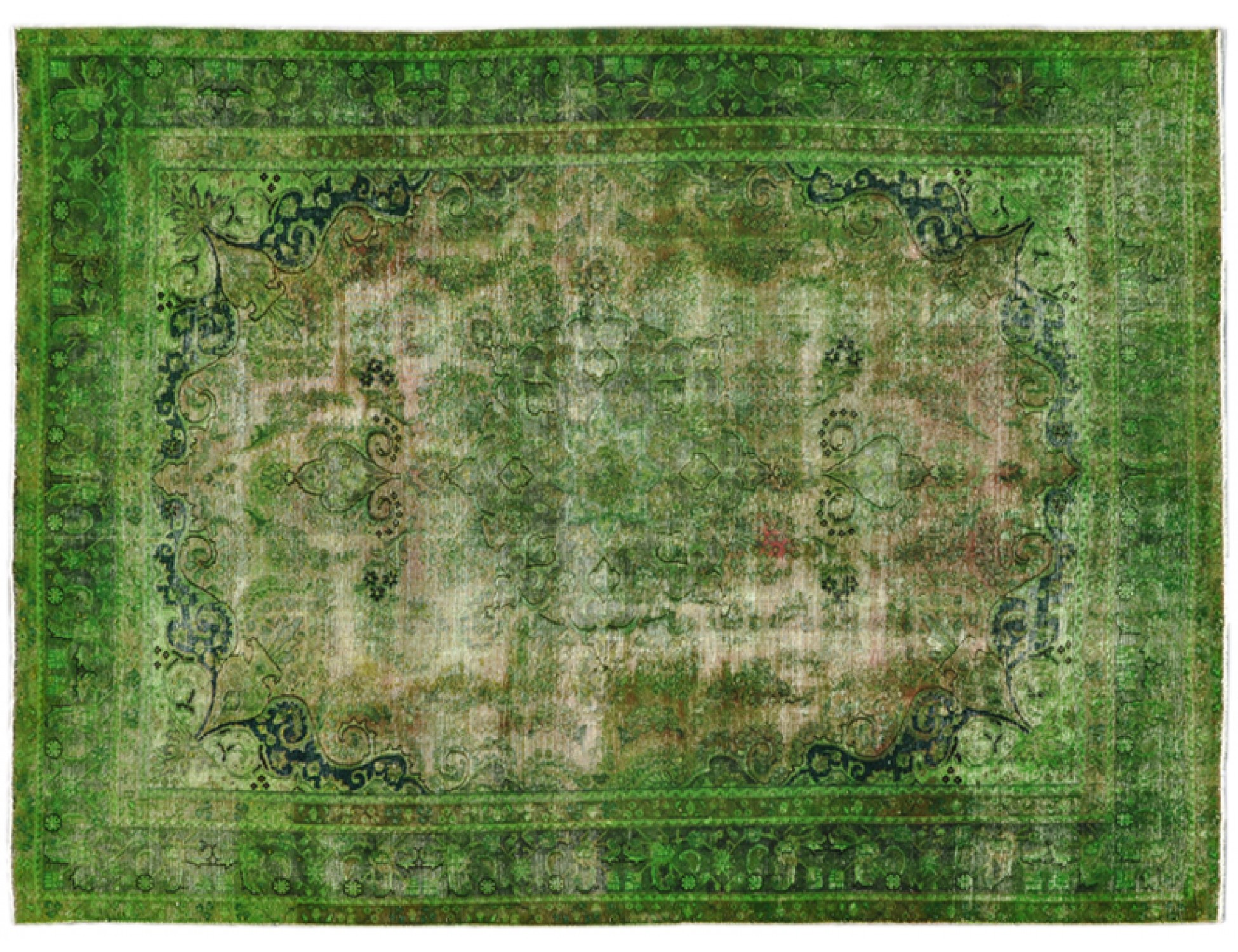 Tappeto Vintage  verde <br/>364 x 290 cm