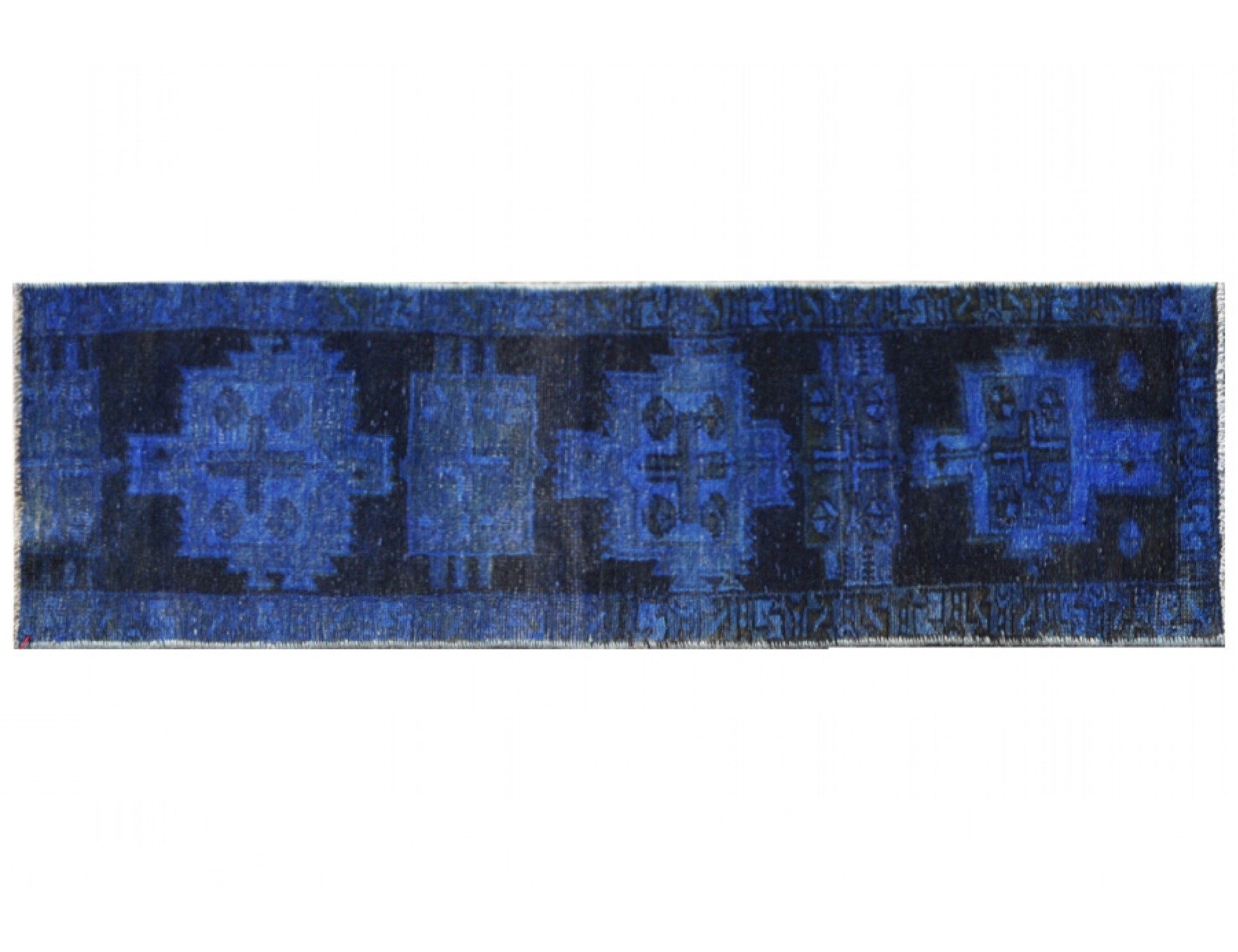 Vintage Tæppe  blå <br/>220 x 47 cm