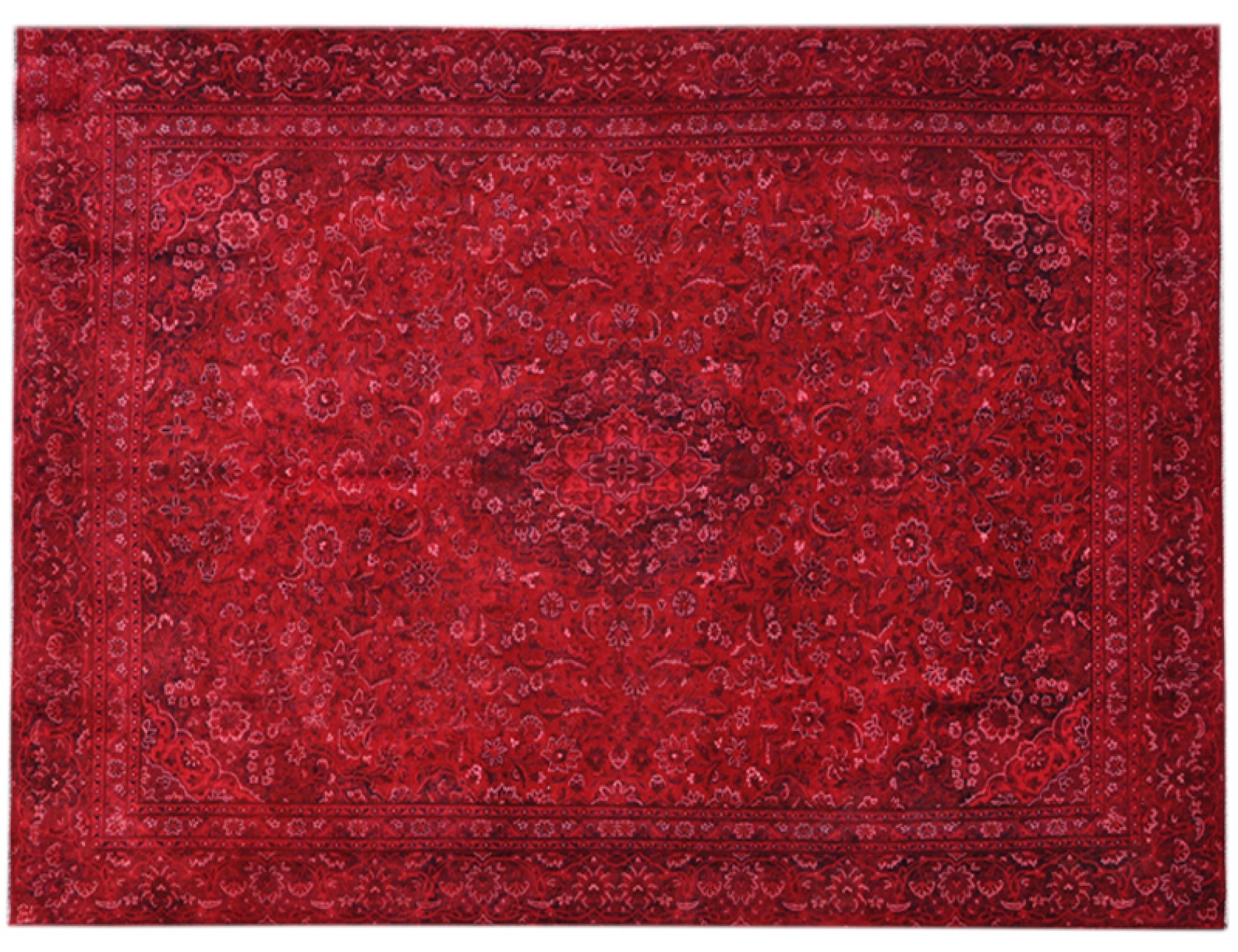 Alfombra vintage  rojo <br/>350 x 256 cm