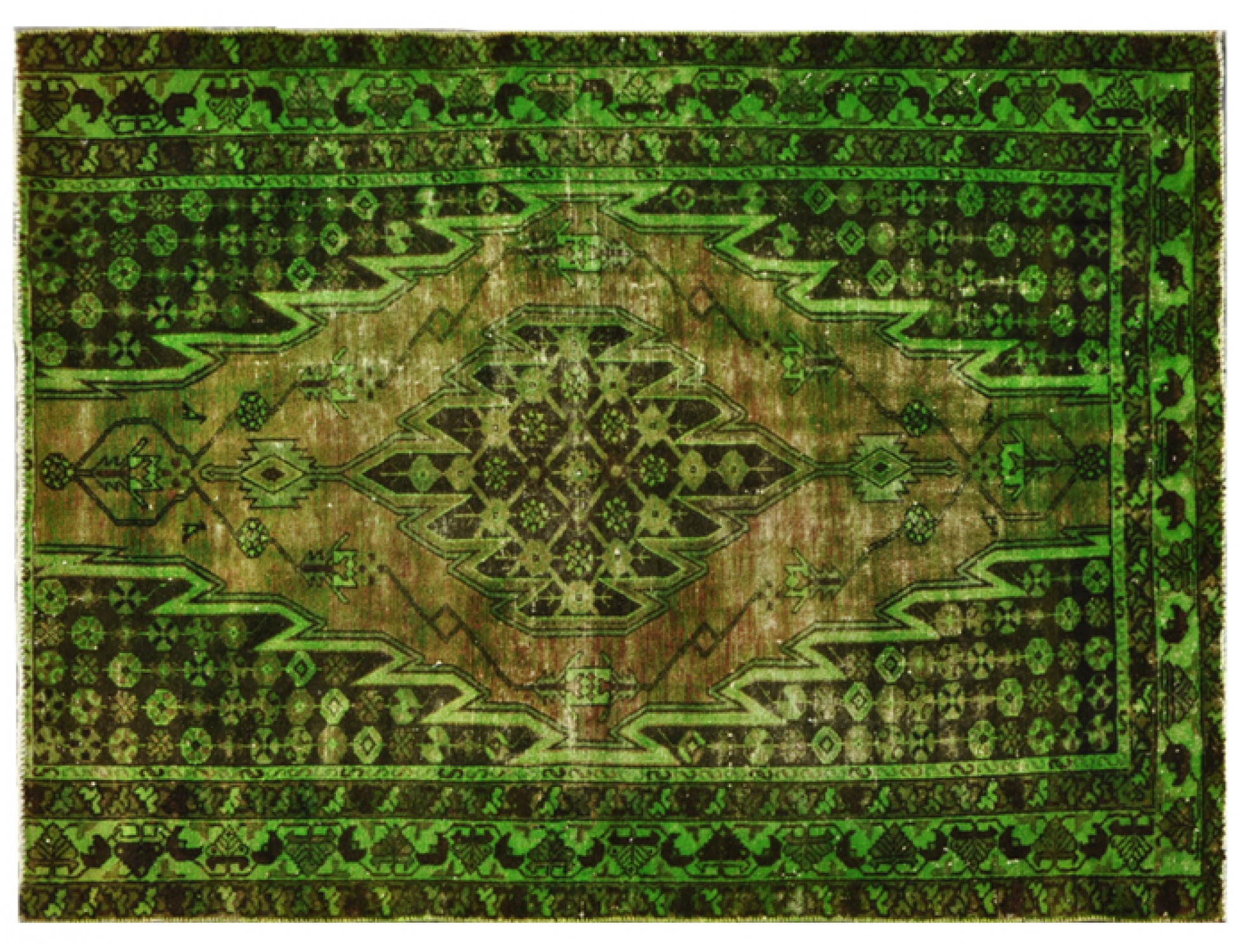 Vintage Carpet  green  <br/>175 x 130 cm
