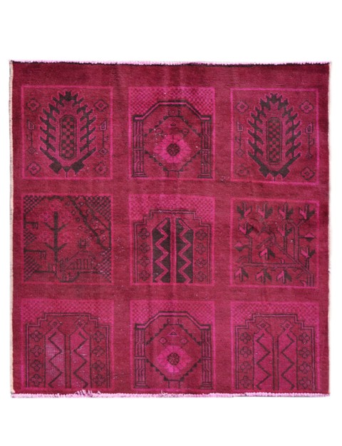 Rot Persien Vintage Teppich 129 x 127 cm