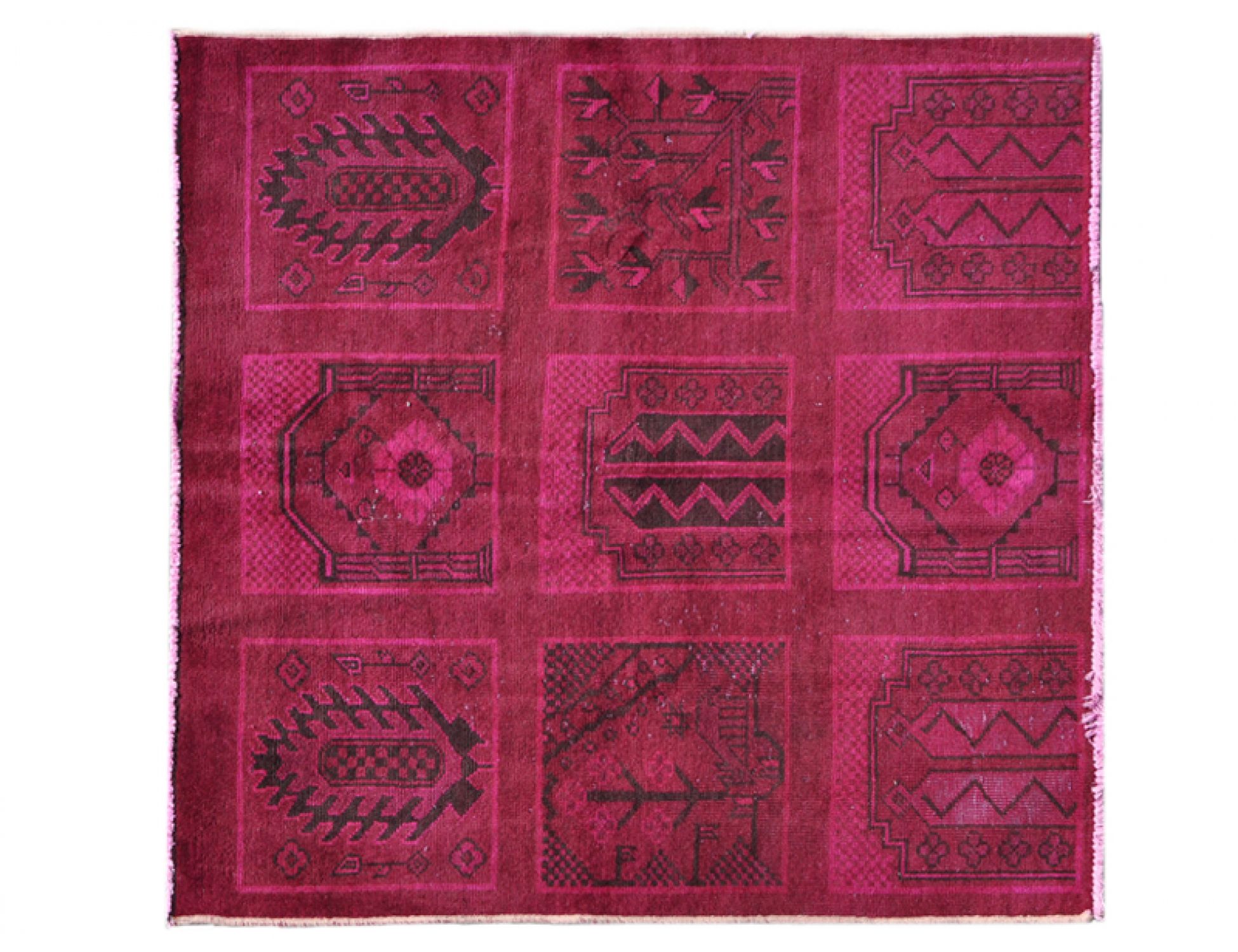 Tappeto Vintage  rød <br/>129 x 127 cm