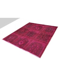Rojo Persa Alfombra vintage 129 x 127 cm - view 1
