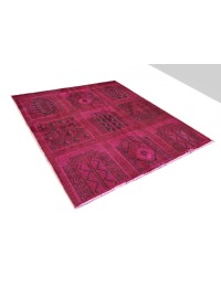 Rojo Persa Alfombra vintage 129 x 127 cm - view 2