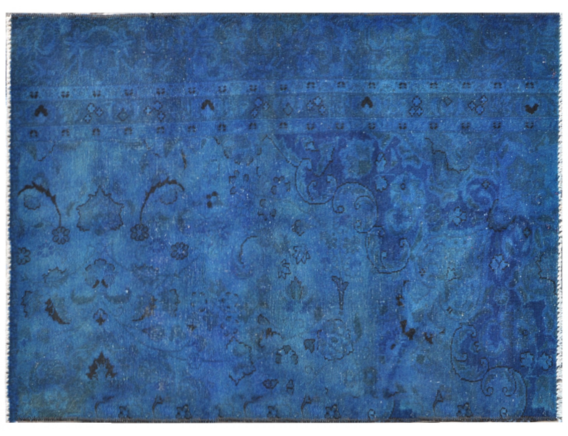 Tappeto Vintage  blu <br/>161 x 108 cm