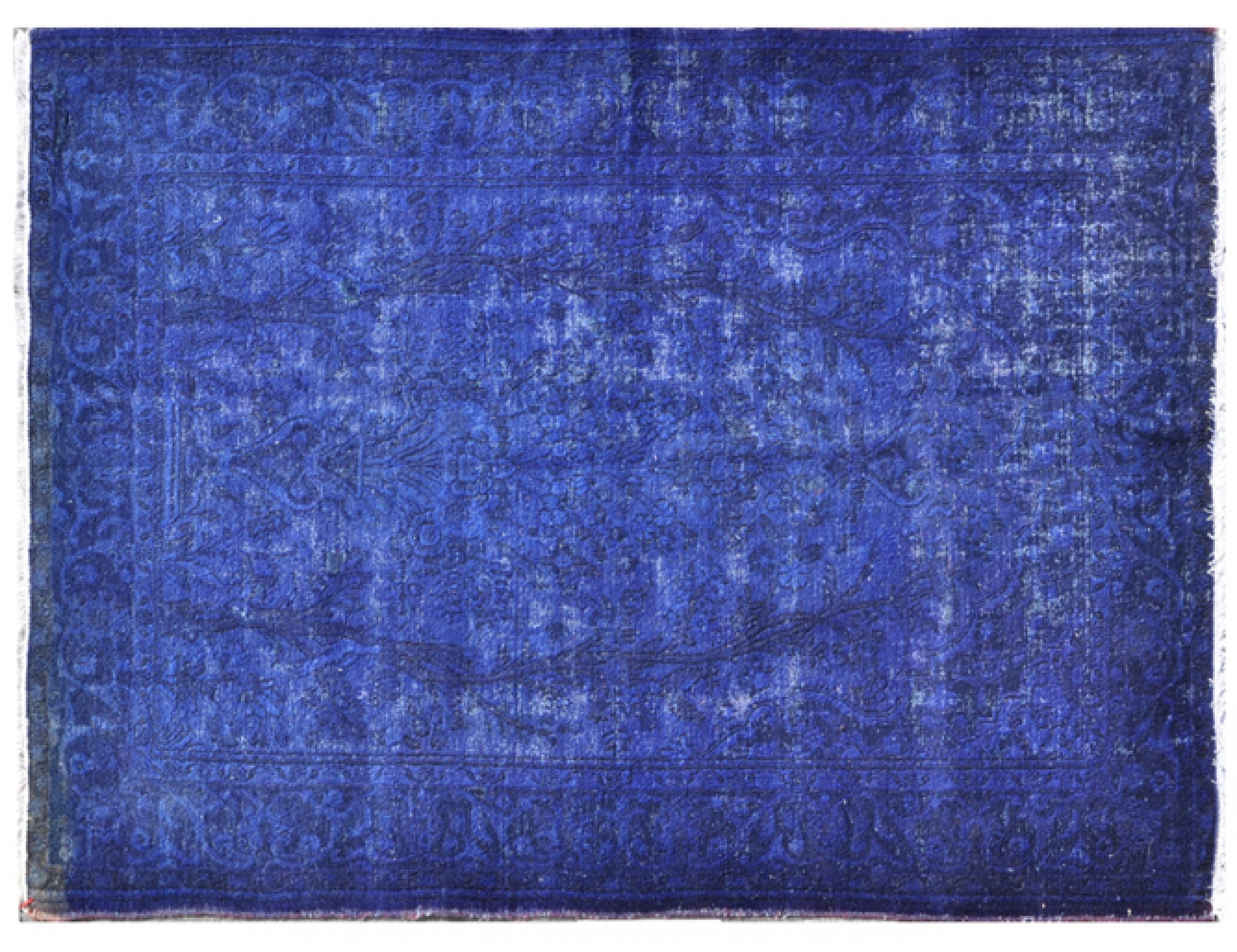 Vintage Tæppe  blå <br/>195 x 129 cm