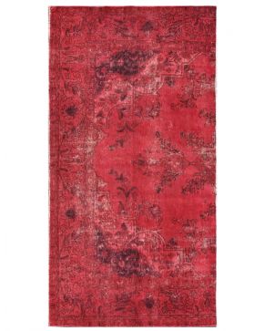 Alfombra vintage 278 X 147 rojo