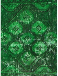 Grün Persien Vintage Teppich 70 x 78 cm - view 3