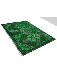 Grün Persien Vintage Teppich 70 x 78 cm - view 2